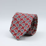 Cruciani &amp; Bella

60% Linen, 40% Silk&nbsp;
Italian fabric

Unlined tie
Red, Blue and Light Beige printed motif tie
Handmade in Italy
8 cm x 150 cm
#10080