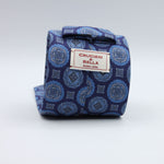 Cruciani &amp; Bella

60% Linen, 40% Silk&nbsp;
Italian fabric

Unlined tie
Blue, Sky Blue and Grey Motifs printed tie
Handmade in Italy
8 cm x 150 cm
#10082