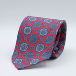 Cruciani &amp; Bella

60% Linen, 40% Silk&nbsp;
Italian fabric

Unlined tie
Red, Blue and Grey Motifs printed tie
Handmade in Italy
8 cm x 150 cm
#10083