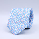 Cruciani &amp; Bella
100% Silk
Self-Tipped
Light Blue, White and Pink Motif Tie
Handmade and Printed in &nbsp;Italy
English Archive Motif
8 cm x 150 cm
#10089