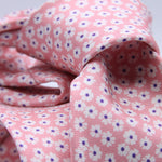 Cruciani &amp; Bella
100% Silk
Self-Tipped
Pink, White and Purple Motif Tie
Handmade and Printed in &nbsp;Italy
English Archive Motif
8 cm x 150 cm
#10090