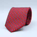 Cruciani &amp; Bella
100% Silk
Self-Tipped
Red,Blue and White Motif Tie
Handmade and Printed in &nbsp;Italy
English Archive Motif
8 cm x 150 cm
#10095