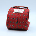 Cruciani &amp; Bella
100% Silk
Self-Tipped
Brick Red, Green and Beige Motif Tie
Handmade and Printed in &nbsp;Italy
English Archive Motif
8,5 cm x 150 cm
#10097