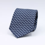 Cruciani &amp; Bella
100% Woven Jacquard Silk
Self-Tipped
Blue, Light Blue and White Motif Tie
Made in Italy
8 x 150 cm
#10105
