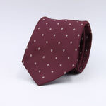 Cruciani &amp; Bella
100% Woven Jacquard Silk
Self-Tipped
Red Wine and White Motif Tie
Made in Italy
8 x 150 cm
#10107