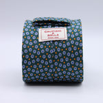 Cruciani &amp; Bella
100% Printed Silk

Self-Tipped
Green, Blue and Orange motif Tie&nbsp;
Handmade in Rome, Italy.

8 cm x 152 cm
#10149