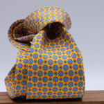 Cruciani &amp; Bella
100% Printed Silk

Self-Tipped
Yellow, Light Blue and White motif Tie&nbsp;
Handmade in Rome, Italy.

8,5 cm x 152 cm
#10160