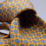 Cruciani &amp; Bella
100% Printed Silk

Self-Tipped
Yellow, Light Blue and White motif Tie&nbsp;
Handmade in Rome, Italy.

8,5 cm x 152 cm
#10160