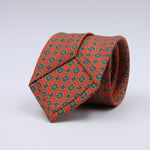 Cruciani &amp; Bella
100% Printed Silk

Self-Tipped
Orange and Green motif Tie&nbsp;
Made in Rome, Italy.

8 cm x 150 cm
#10207