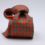 Cruciani &amp; Bella
100% Printed Silk

Self-Tipped
Orange and Green motif Tie&nbsp;
Made in Rome, Italy.

8 cm x 150 cm
#10207