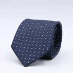 Cruciani &amp; Bella
100% Woven Jacquard Silk
Self-Tipped
Dark Blue and White Flowers Motif Tie
Made in Italy
8 x 150 cm
#10216