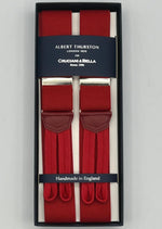 Albert Thurston - Elastic Braces - 35 mm - Deep Red Plain #4944