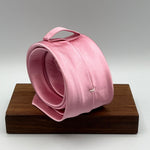 N.O.S. Cruciani & Bella - Silk - Pink Plain Unlined Tie 