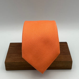 N.O.S. Cruciani & Bella - Silk - Orange Plain Tie