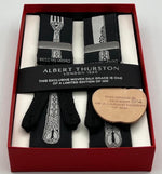 Albert Thurston Braces  - 40 mm - Woven Silk - Limited Edition Nr 351 of 500 ' Cutlery ' #6776