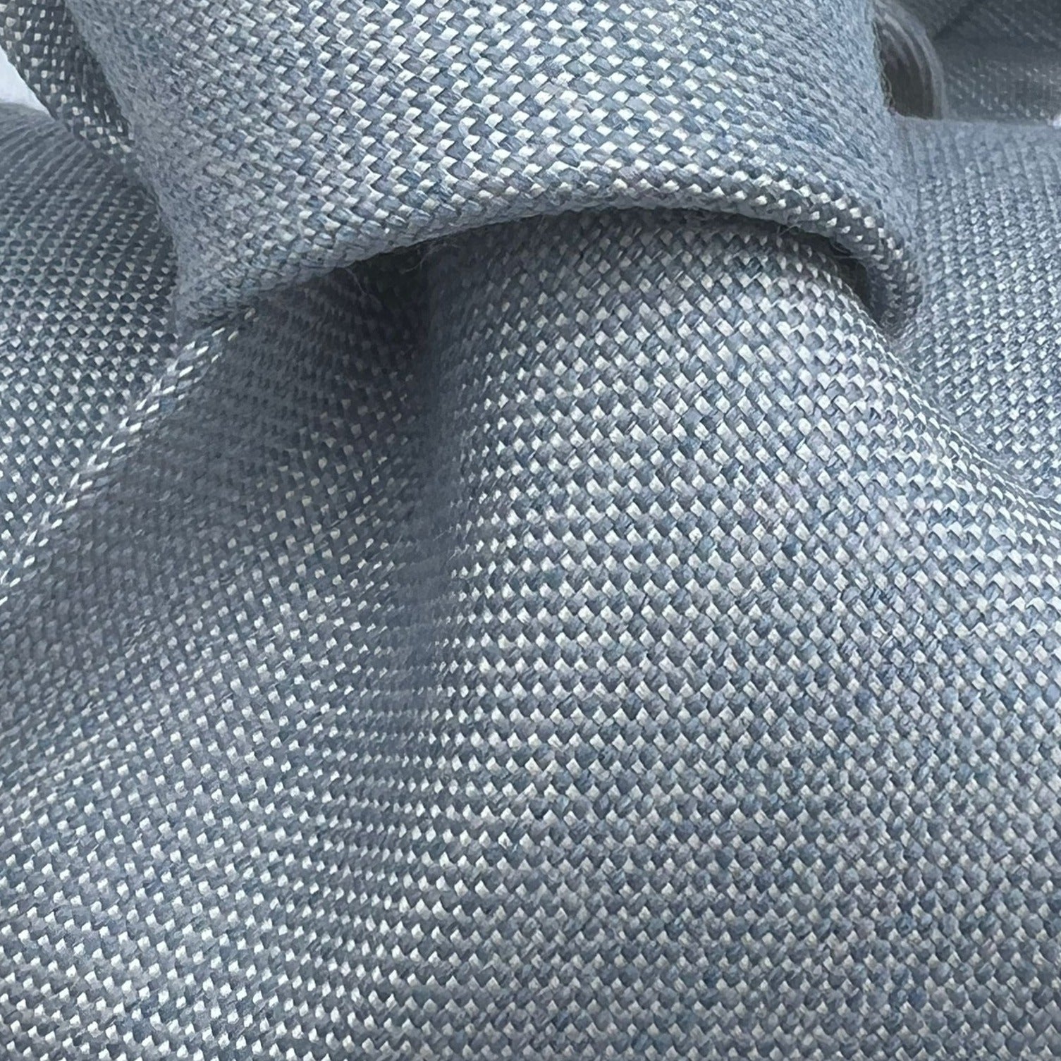 N.O.S. Cruciani & Bella - Wool and Silk - Light Blue Plain Melange Tie
