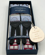 Albert Thurston Braces  - 40 mm - Woven Silk - Limited Edition Nr 69 of 500 ' London Life ' 