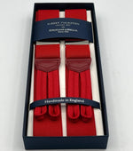 Albert Thurston - Elastic Braces - 35 mm - Deep Red Plain #4944