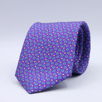 Cruciani &amp; Bella
100% Printed Silk

Self-Tipped
Purple, Blue and Yellow motif Tie&nbsp;
Handmade in Rome, Italy.

8 cm x 152 cm
#10150