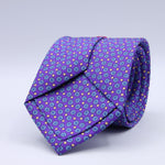 Cruciani &amp; Bella
100% Printed Silk

Self-Tipped
Purple, Blue and Yellow motif Tie&nbsp;
Handmade in Rome, Italy.

8 cm x 152 cm
#10150