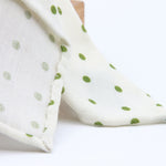 Cruciani &amp; Bella
Printed and Handmade in Italy
100% Wool
Unlined
Off-White and Green Dots Motif Tie
8 cm x 150 cm
#9171