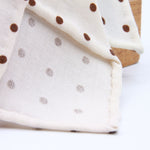 Cruciani &amp; Bella
Printed and Handmade in Italy
100% Wool
Unlined
Off-White and Brown Dots Motif Tie
8 cm x 150 cm
#9173