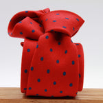 Cruciani &amp; Bella
Printed and Handmade in Italy
100% Wool
Unlined
Red and Blue Dots Motif Tie
8 cm x 150 cm
#9175