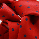 Cruciani &amp; Bella
Printed and Handmade in Italy
100% Wool
Unlined
Red and Blue Dots Motif Tie
8 cm x 150 cm
#9175