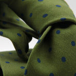 Cruciani &amp; Bella
Printed and Handmade in Italy
100% Wool
Unlined
Green and Blue Dots Motif Tie
8 cm x 150 cm
#9176