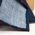 Cruciani &amp; Bella
Printed and Handmade in Italy
100% Wool
Unlined
Blue and Red Dots Motif Tie
8 cm x 150 cm
#9177