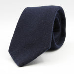 Holliday &amp; Brown for Cruciani &amp; Bella
90% Wool - 10% Silk
Tipped

Dark Blue Plain tie
Handmade in Italy

8 cm x 150 cm
#9589