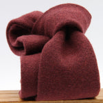 Holliday &amp; Brown for Cruciani &amp; Bella
90% Wool - 10% Silk
Tipped

Red Wine Plain tie
Handmade in Italy

8 cm x 150 cm
#9592