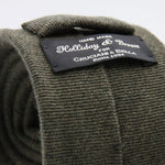 Holliday &amp; Brown for Cruciani &amp; Bella
90% Wool - 10% Silk
Tipped

Dark Green Plain tie
Handmade in Italy

8 cm x 150 cm
#9594