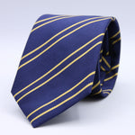 Holliday &amp; Brown for Cruciani &amp; Bella
100% Jacquard Silk
Tipped
"Sussex Yeomanry" Regimental Tie
Royal Blue and Yellow Stripes
Handmade in Italy
8 cm x 148 cm
#9650