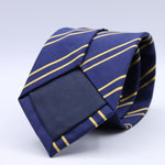 Holliday &amp; Brown for Cruciani &amp; Bella
100% Jacquard Silk
Tipped
"Sussex Yeomanry" Regimental Tie
Royal Blue and Yellow Stripes
Handmade in Italy
8 cm x 148 cm
#9650