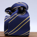 Holliday &amp; Brown for Cruciani &amp; Bella
100% Jacquard Silk
Tipped
"Sussex Yeomanry" Regimental Tie
Royal Blue and Yellow Stripes
Handmade in Italy
8 cm x 148 cm
#9650