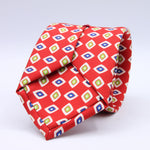 Cruciani &amp; Bella
100% Silk
Self-Tipped
Red, Green, White and Blue Motif Tie
Handmade and Printed in &nbsp;Italy
English Archive Motif
8 cm x 150 cm
#9681