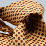 Cruciani &amp; Bella
100% Silk
Self-Tipped
Yellow, Brown, Red and Sky Blue Motif Tie
Handmade and Printed in &nbsp;Italy
English Archive Motif
8,5 cm x 150 cm
#9704