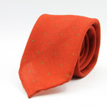 Cruciani &amp; Bella
Printed and Handmade in Italy
100% Wool
Unlined
Orange and Green Dots Motif Tie
8 cm x 150 cm
#9743