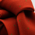 Cruciani &amp; Bella
Printed and Handmade in Italy
100% Wool
Unlined
Orange and Green Dots Motif Tie
8 cm x 150 cm
#9743