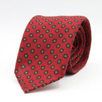 Cruciani &amp; Bella
Printed and Handmade in Italy
100% Wool
Unlined
Red Wine, Yellow and Blue Motif Tie
8 cm x 150 cm
#9744