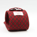 Cruciani &amp; Bella
Printed and Handmade in Italy
100% Wool
Unlined
Red Wine, Yellow and Blue Motif Tie
8 cm x 150 cm
#9744