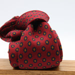 Cruciani &amp; Bella
Printed and Handmade in Italy
100% Wool
Unlined
Red Wine, Yellow and Blue Motif Tie
8 cm x 150 cm
#9744