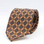 Cruciani &amp; Bella
Printed and Handmade in Italy
100% Wool
Unlined
Beige, Blue, Grey and Brown Motif Tie
8 cm x 150 cm
#9759