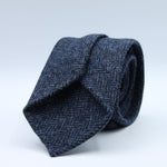 Cruciani &amp; Bella
100% Shetland Wool

Deep Blue Melange Tie
Weave: Herringbone (Chevron)
Unlined Tie
Handmade in Italy
8 x 150 cm
#9803
Suggested knot: Four-in-hand