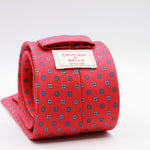 Cruciani &amp; Bella
100% Printed Silk

Self-Tipped
Red, Blue and Light Blue motif Tie&nbsp;
Handmade in Rome, Italy.

8 cm x 150 cm
#9830