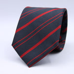 Holliday &amp; Brown for Cruciani &amp; Bella
100% Jacquard Silk
Tipped
"Royal Corps of Military Police" Regimental Tie
Navy Blue and Red Stripes
Handmade in Italy
8 cm x 148 cm
#9847