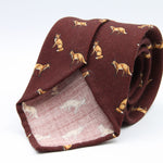 Cruciani &amp; Bella
Printed and Handmade in Italy
100% Wool
Unlined
Red Wine Tie with Light Brown Fox pattern
8 cm x 150 cm
#9864