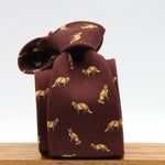 Cruciani &amp; Bella
Printed and Handmade in Italy
100% Wool
Unlined
Red Wine Tie with Light Brown Fox pattern
8 cm x 150 cm
#9864