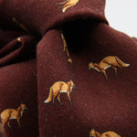 Cruciani &amp; Bella
Printed and Handmade in Italy
100% Wool
Unlined
Red Wine Tie with Light Brown Fox pattern
8 cm x 150 cm
#9864